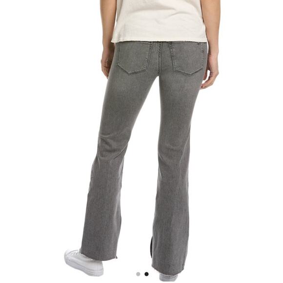 DL1961 Bridget Bootcut Jeans Plus Size 20W Gray Light Tornade Denim Split Hem - Picture 2 of 10